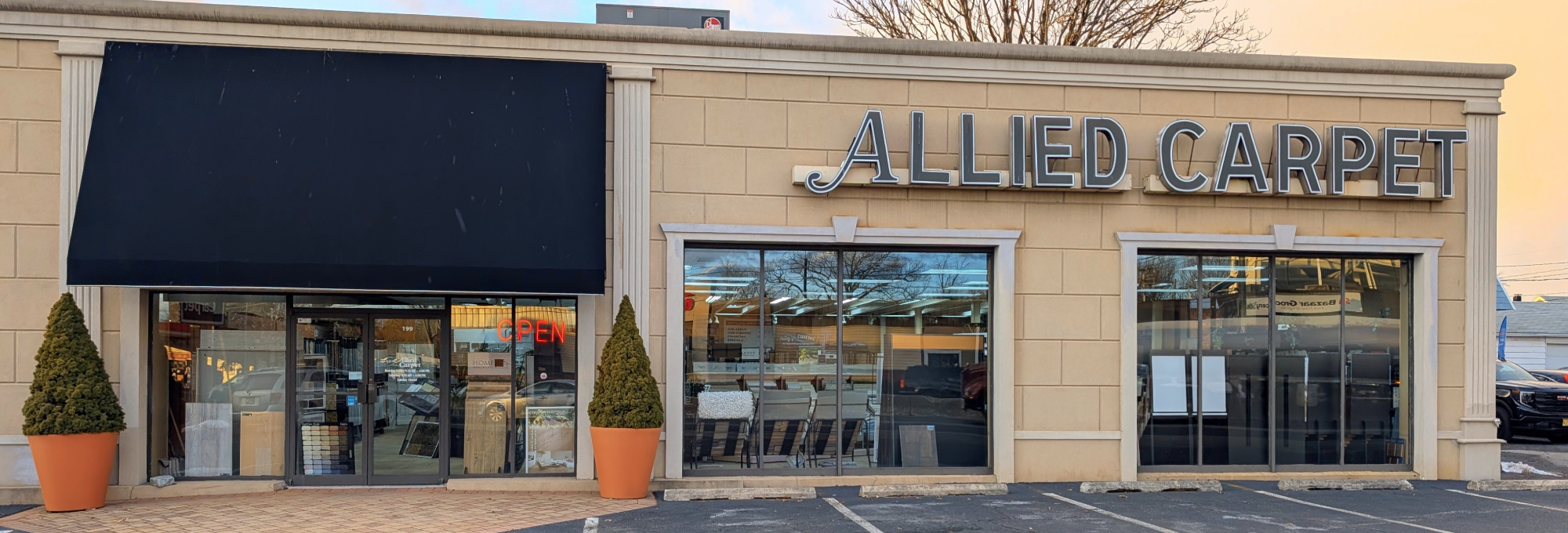 Banner from Allied Carpet in South Rochelle Park